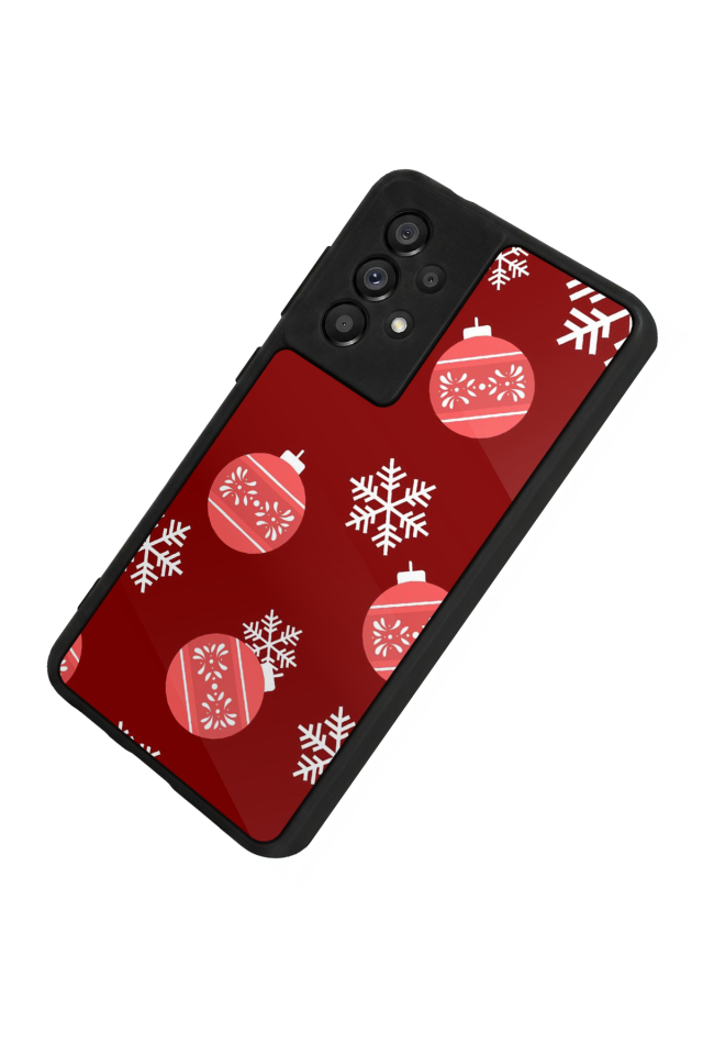Samsung Galaxy A73 Uyumlu Yilbasi Christmas Tasarımlı Glossy Premium Kılıf