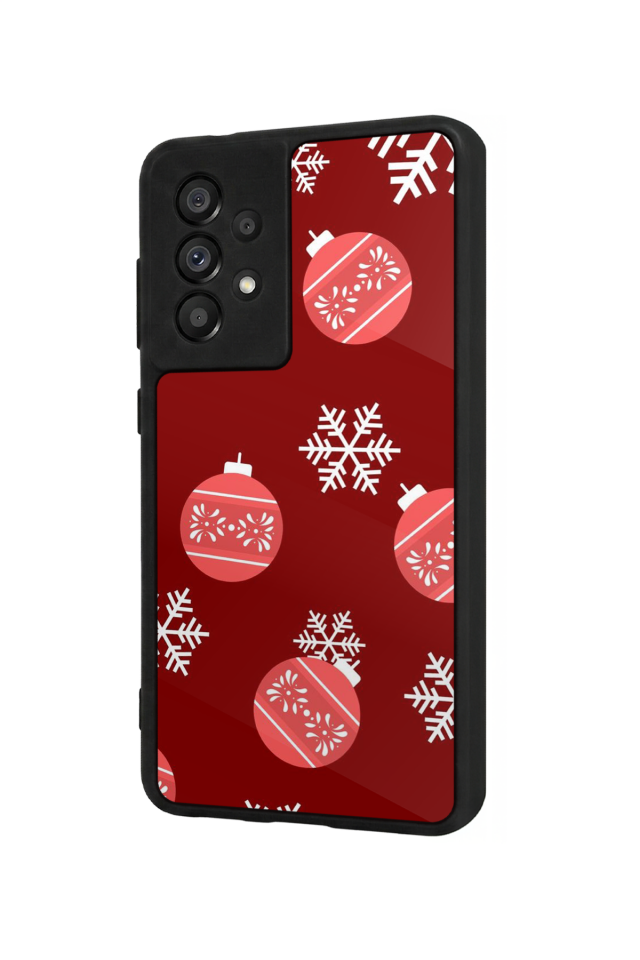 Samsung Galaxy A73 Uyumlu Yilbasi Christmas Tasarımlı Glossy Premium Kılıf