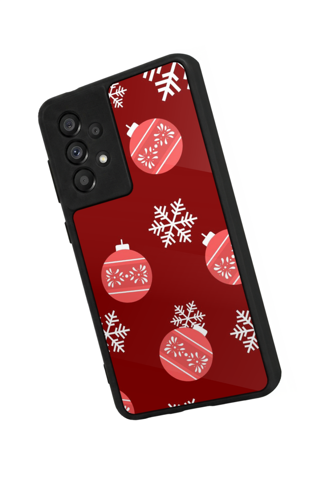 Samsung Galaxy A73 Uyumlu Yilbasi Christmas Tasarımlı Glossy Premium Kılıf