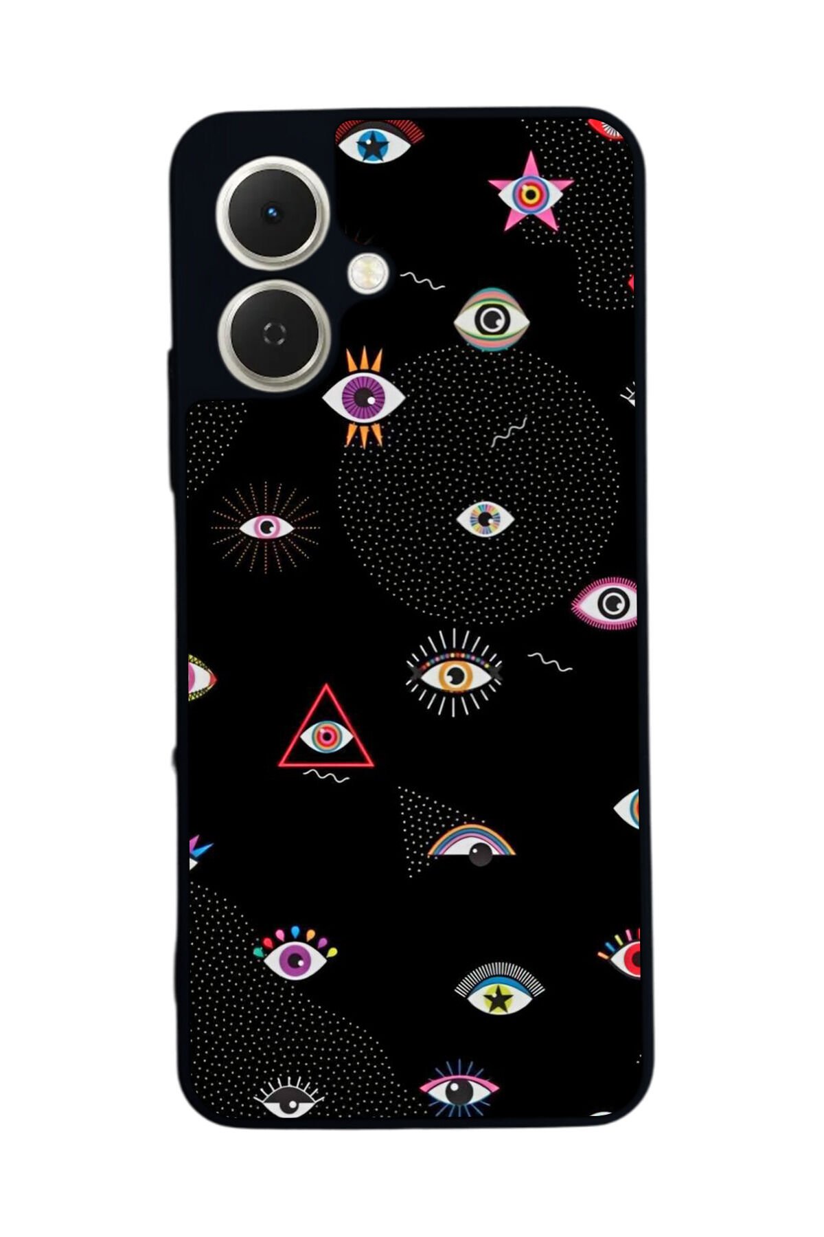 Tecno Spark GO 2 Uyumlu Göz Tasarımlı Glossy Premium Kılıf