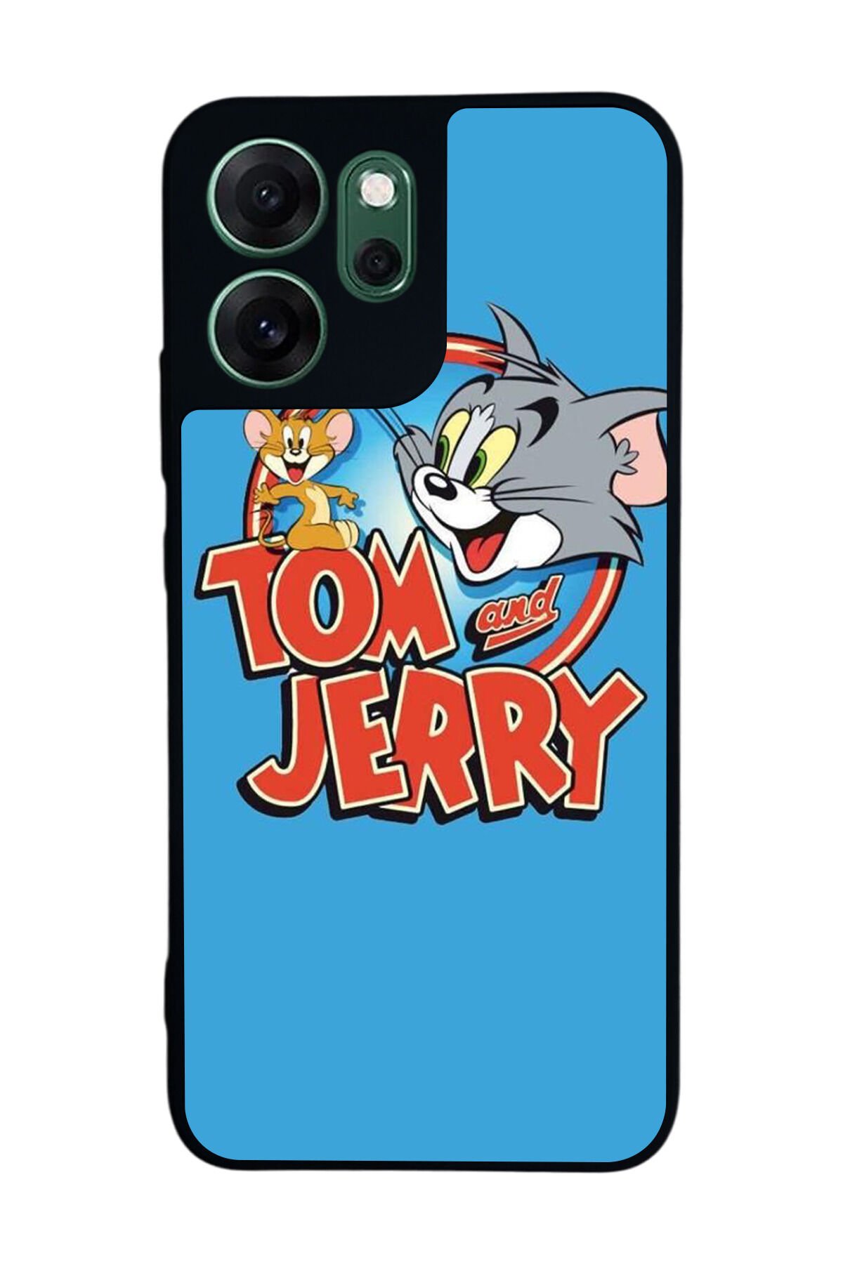 Oppo Reno 14F Uyumlu Tom And Jerry Tasarımlı Glossy Premium Kılıf