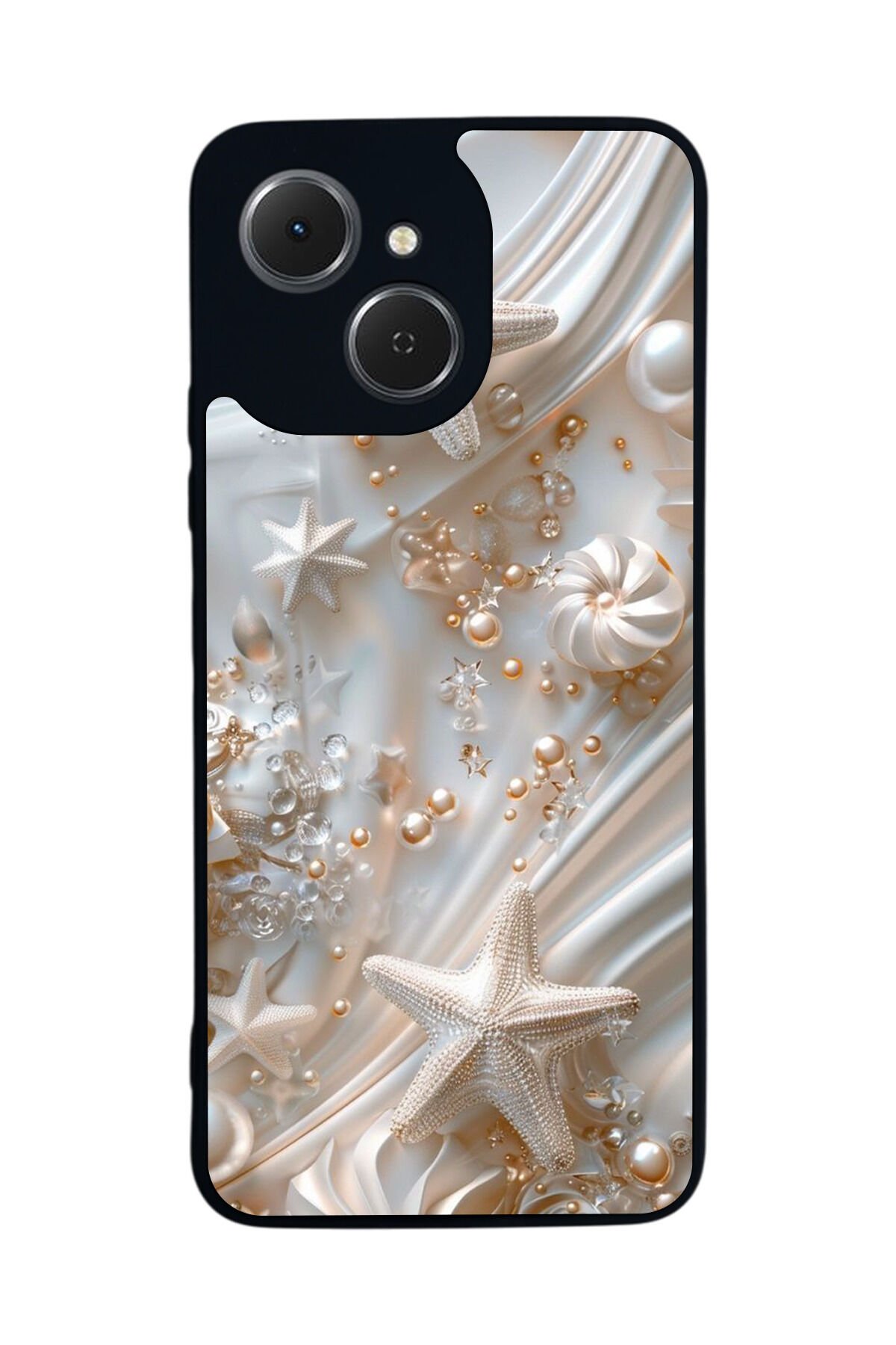 Tecno Spark 40C Uyumlu İnci Tasarımlı Glossy Premium Kılıf
