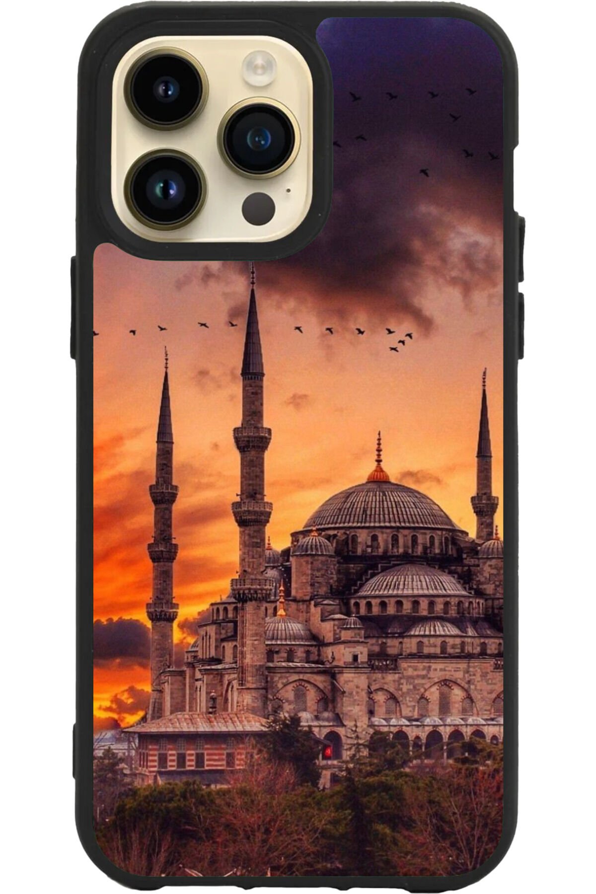 Apple iPhone 16 Pro Siyah Silikon Kılıf Çiziklere ve Darbelere Karşı Koruma