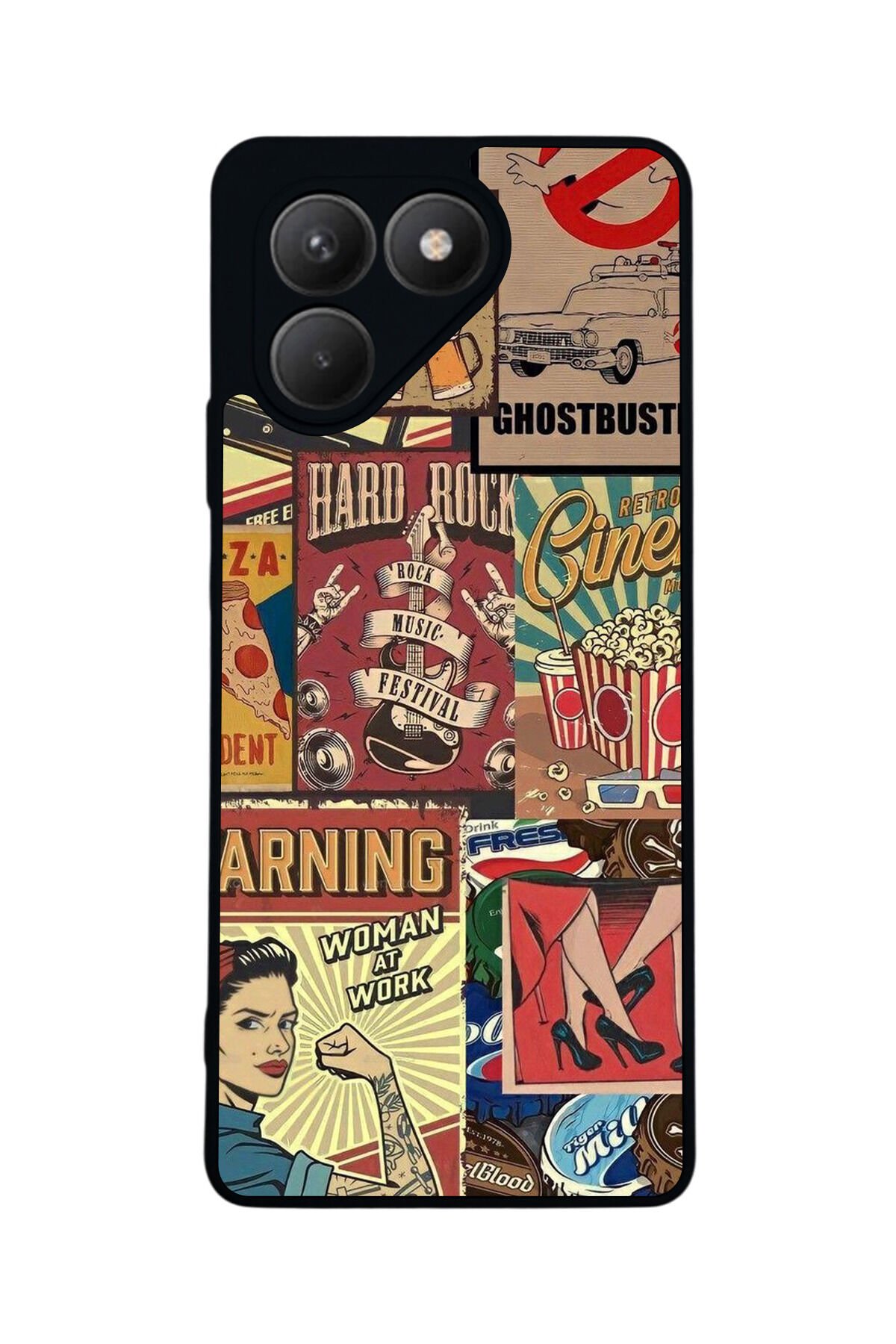 Tecno Pova 7 Mat Uyumlu Siyah Kılıf – Yumuşak Silikon, Koruyucu, Şok Emici Kapak