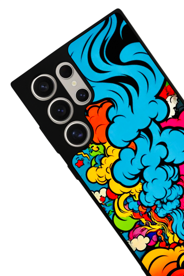 Samsung Galaxy S23 Ultra Uyumlu Abstract Tasarımlı Glossy Premium Kılıf