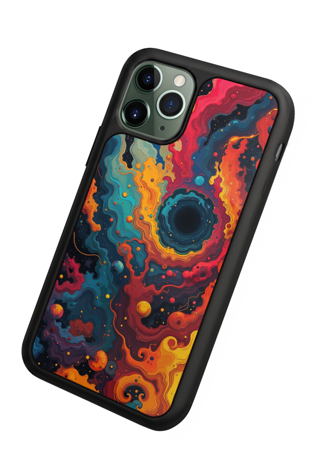 iPhone 11 Pro Uyumlu Abstract Tasarımlı Glossy Premium Kılıf