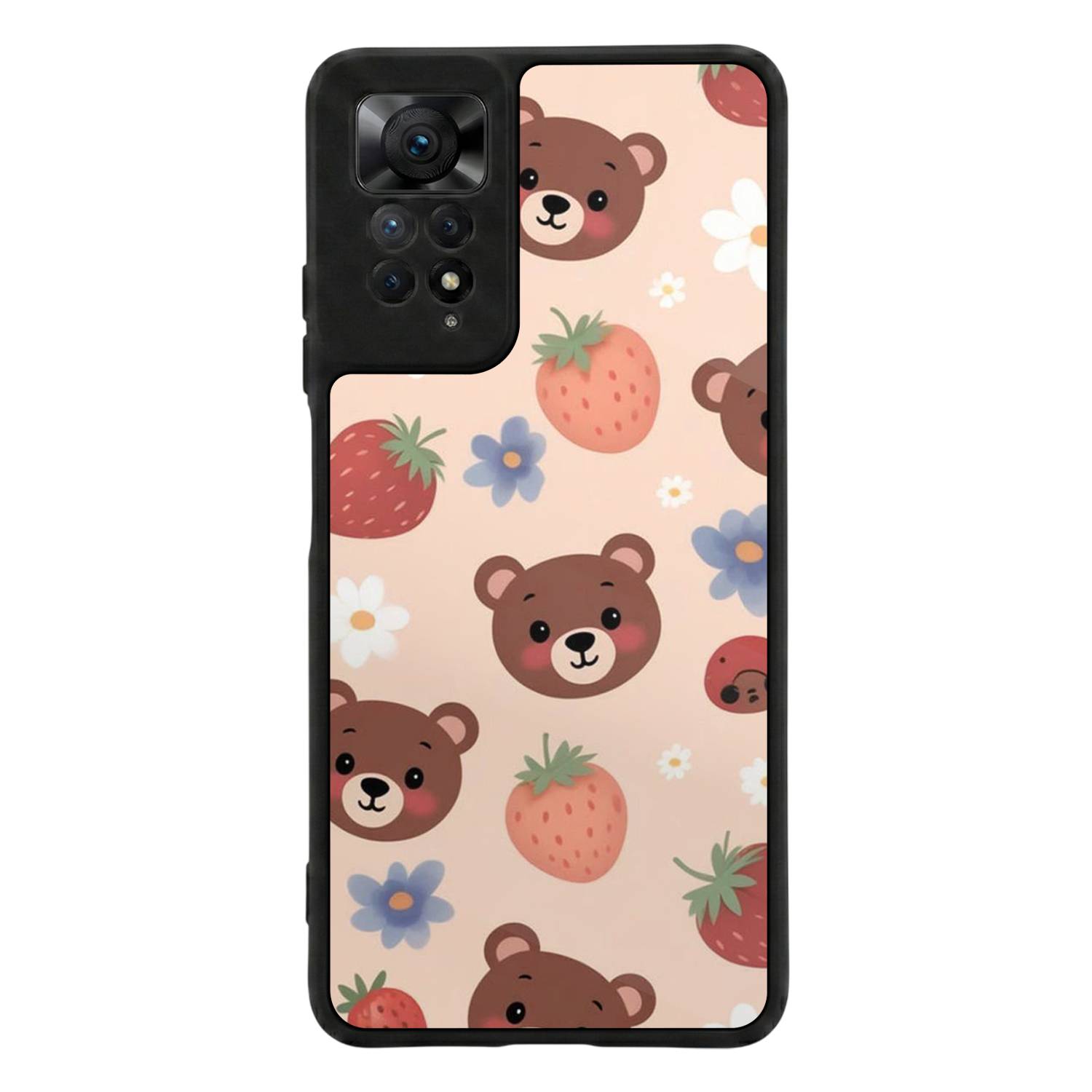 Xiaomi Redmi Note 12 Pro Uyumlu Ayı Tasarımlı Glossy Premium Kılıf