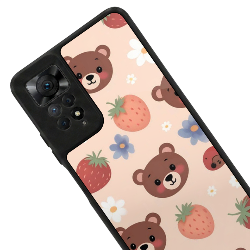 Xiaomi Redmi Note 12 Pro Uyumlu Ayı Tasarımlı Glossy Premium Kılıf