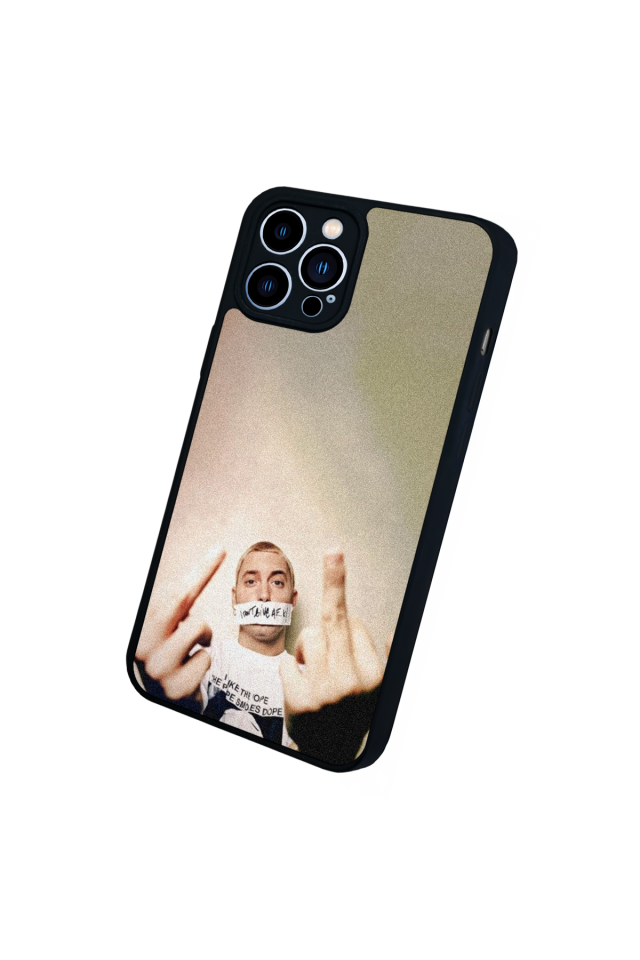 iPhone 12 Pro Max Uyumlu Eminem Tasarımlı Glossy Premium Kılıf
