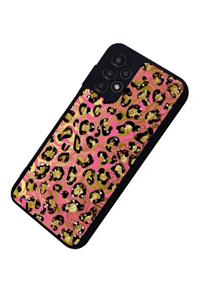 Samsung Galaxy A13 Uyumlu Hologram Leopar Tasarımlı Glossy Premium Kılıf