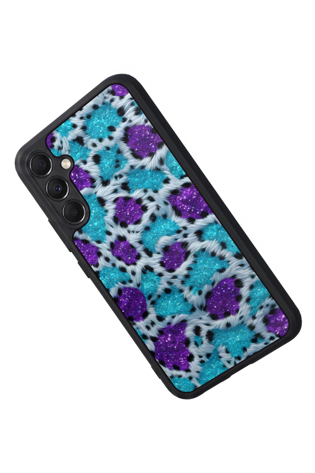 Samsung Galaxy M34 Uyumlu Hologram Leopar Tasarımlı Glossy Premium Kılıf