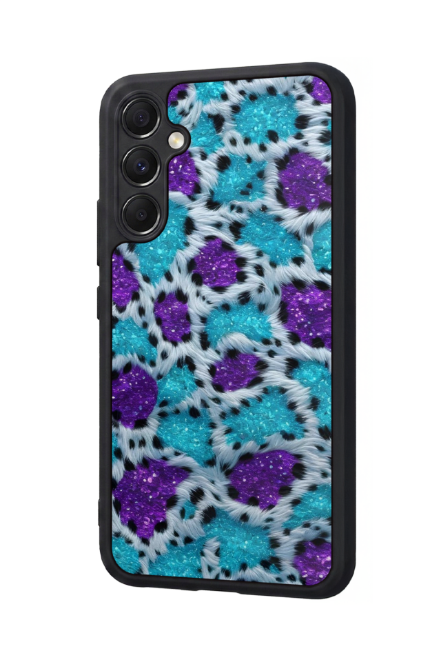 Samsung Galaxy M34 Uyumlu Hologram Leopar Tasarımlı Glossy Premium Kılıf