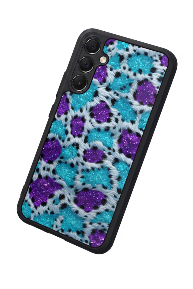 Samsung Galaxy M34 Uyumlu Hologram Leopar Tasarımlı Glossy Premium Kılıf