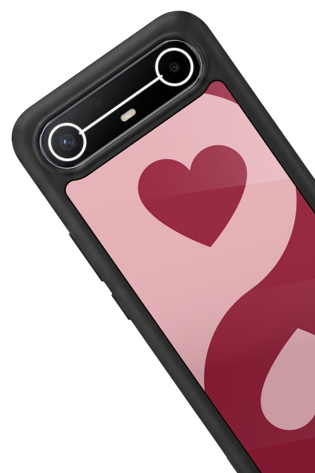 Tecno Spark Slim 5G Uyumlu Kalp Love Tasarımlı Glossy Premium Kılıf