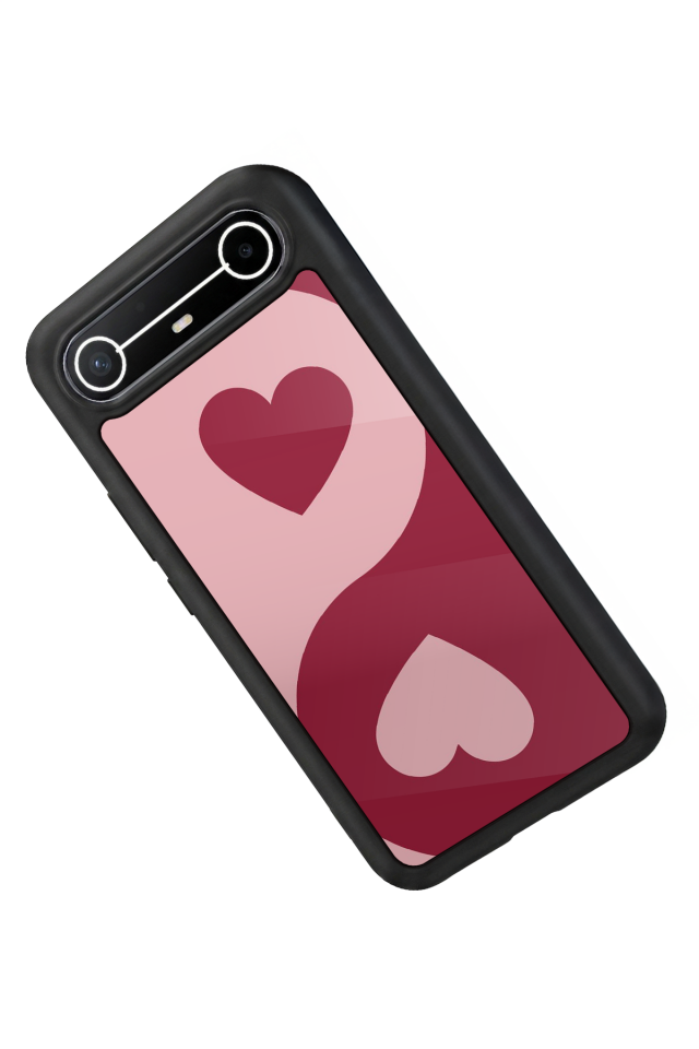 Tecno Spark Slim 5G Uyumlu Kalp Love Tasarımlı Glossy Premium Kılıf
