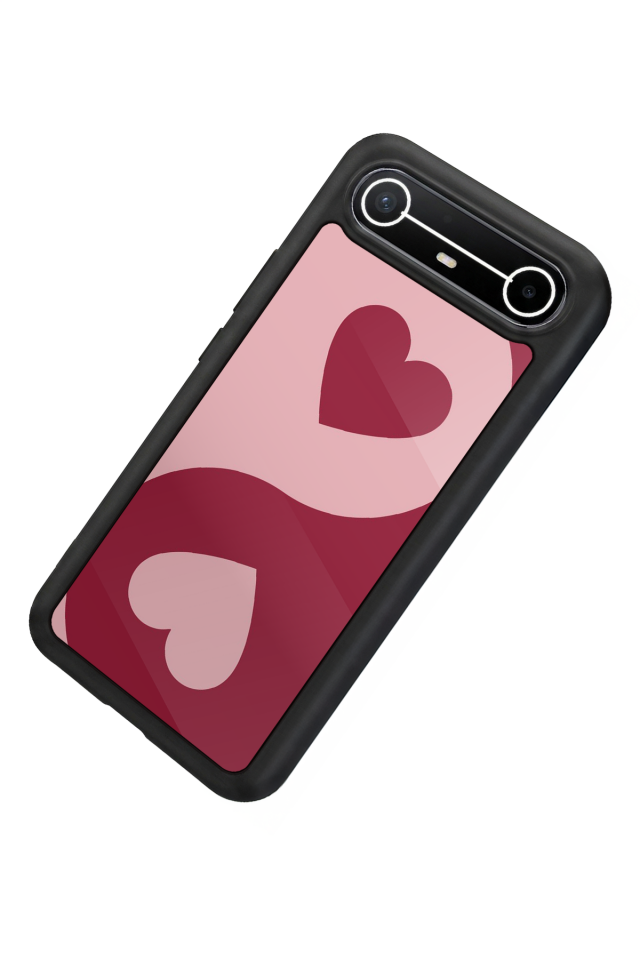Tecno Spark Slim 5G Uyumlu Kalp Love Tasarımlı Glossy Premium Kılıf