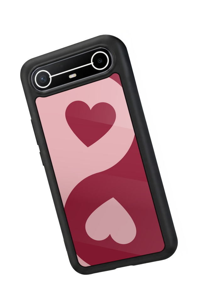 Tecno Spark Slim 5G Uyumlu Kalp Love Tasarımlı Glossy Premium Kılıf