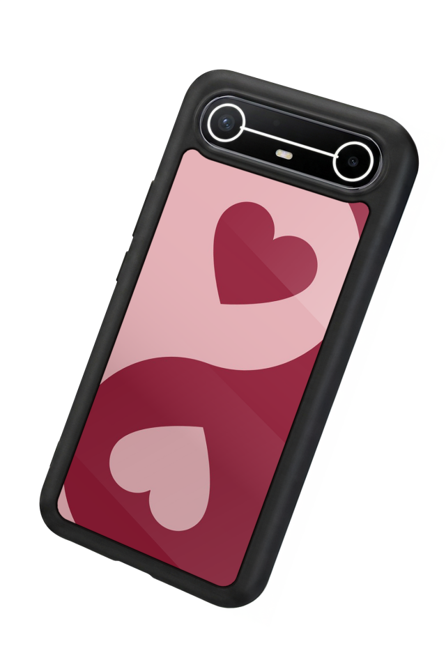 Tecno Spark Slim 5G Uyumlu Kalp Love Tasarımlı Glossy Premium Kılıf