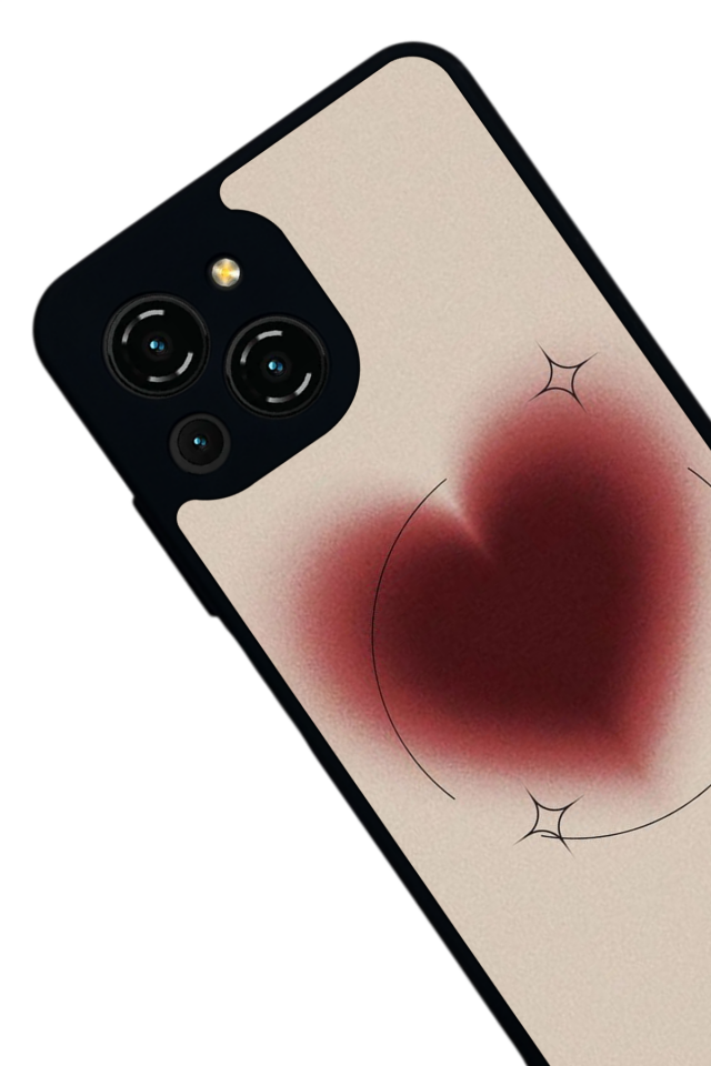 Reeder S23 Pro Max Uyumlu Kalp Love Tasarımlı Glossy Premium Kılıf