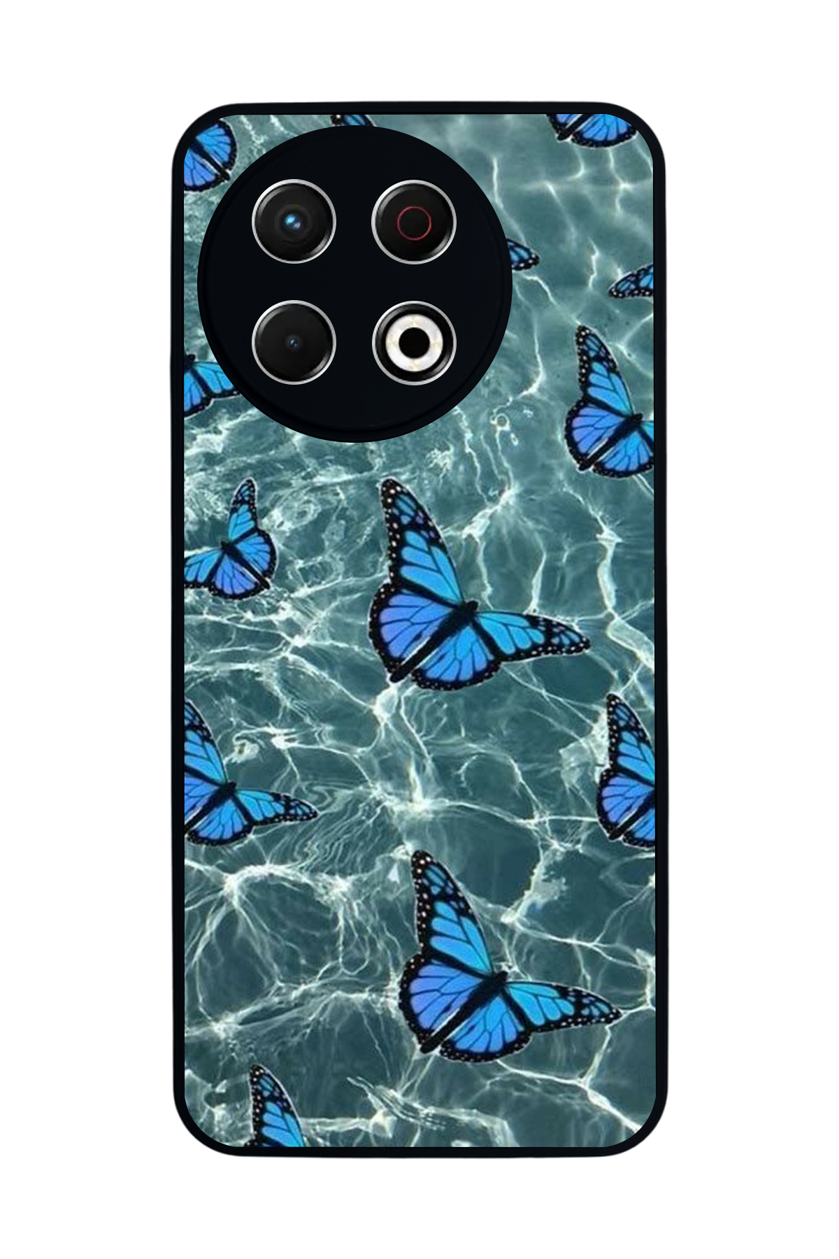 Tecno Spark 30 Pro Uyumlu Kelebek Tasarımlı Glossy Premium Kılıf