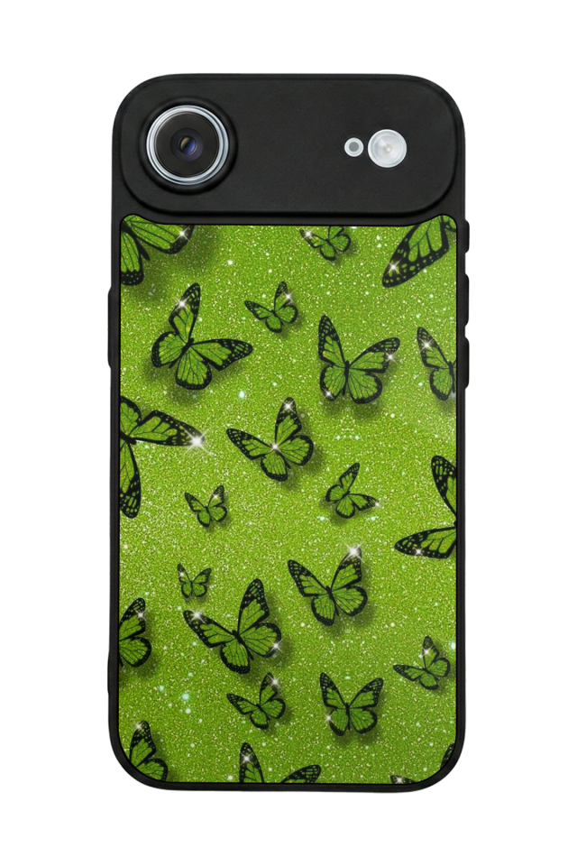 iPhone 17 Air Uyumlu Kelebek Tasarımlı Glossy Premium Kılıf