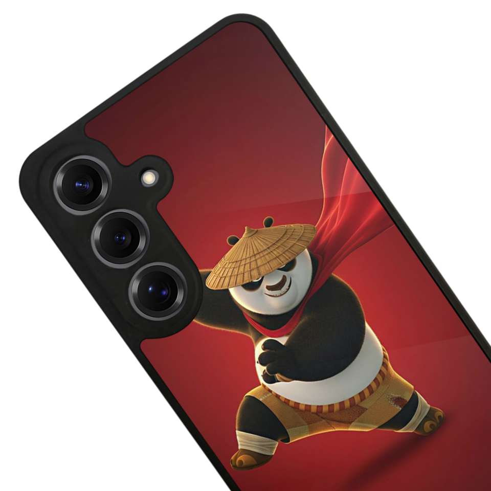 Samsung Galaxy S25 Uyumlu Kung Fu Panda Tasarımlı Glossy Premium Kılıf