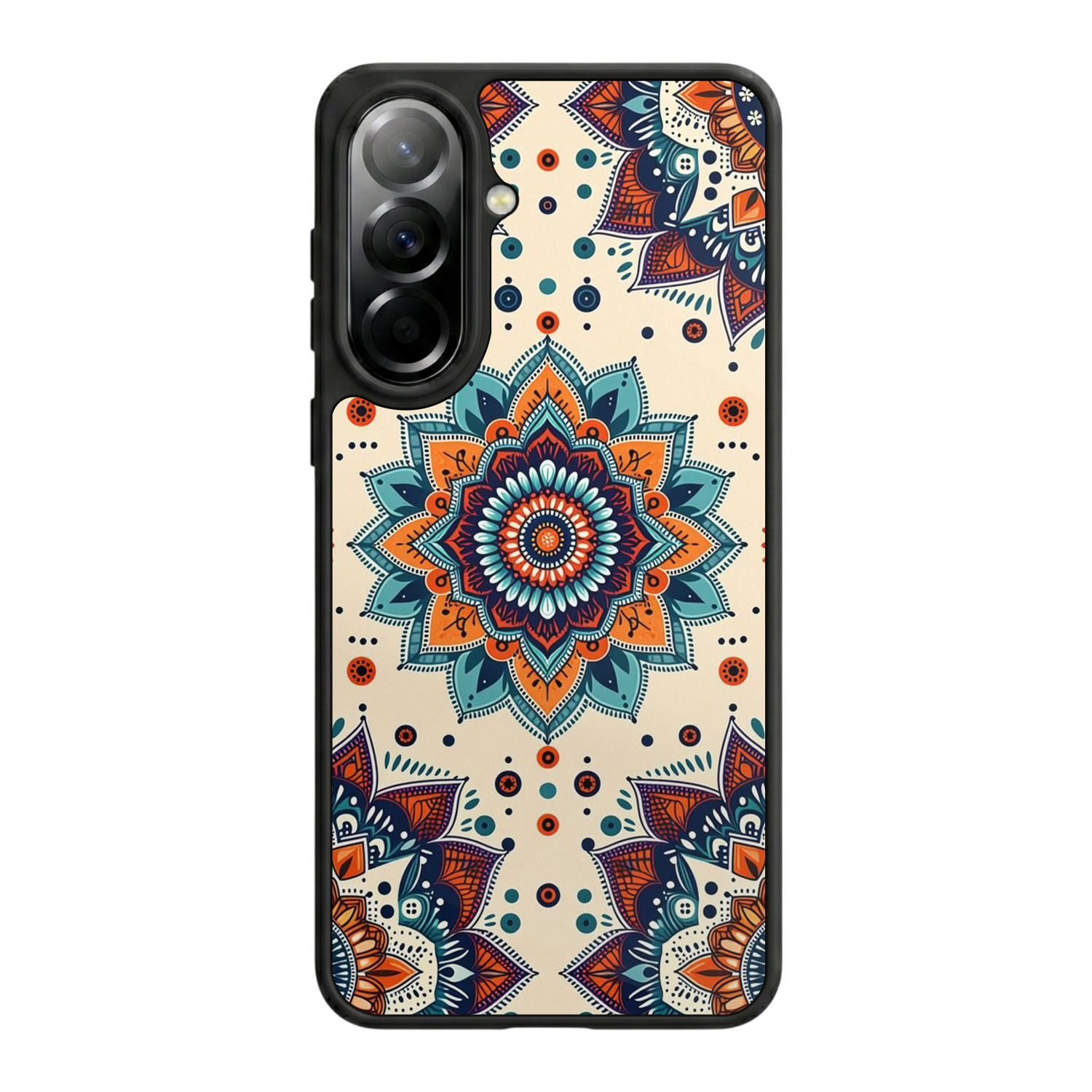 Samsung Galaxy A37 Uyumlu Mandaal Tasarımlı Glossy Premium Kılıf