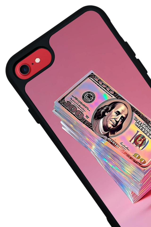 iPhone SE Uyumlu Money Para Tasarımlı Glossy Premium Kılıf