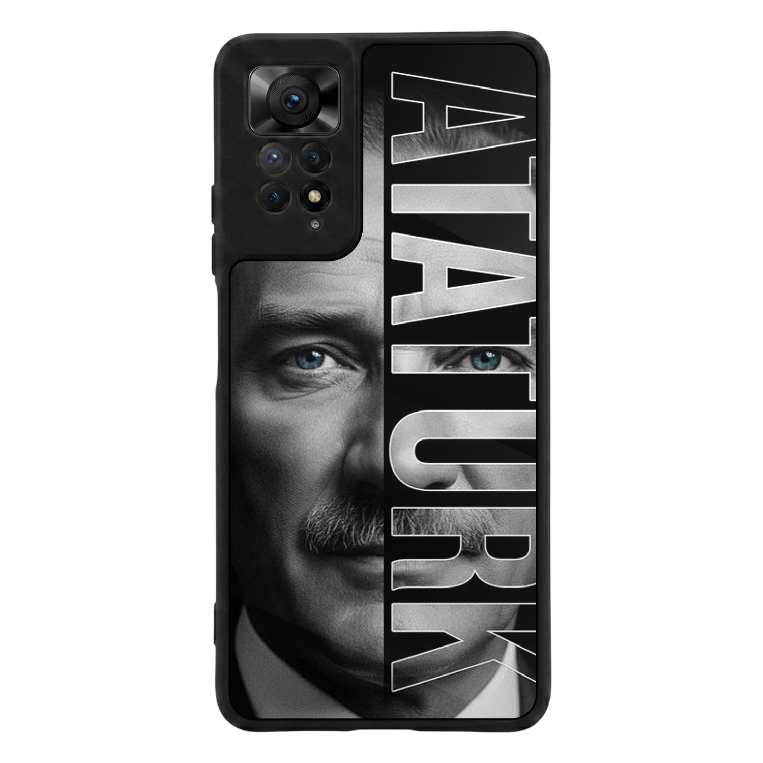 Xiaomi Redmi Note 11 Pro Uyumlu Mustafa Kemal Ataturk Tasarımlı Glossy Premium Kılıf
