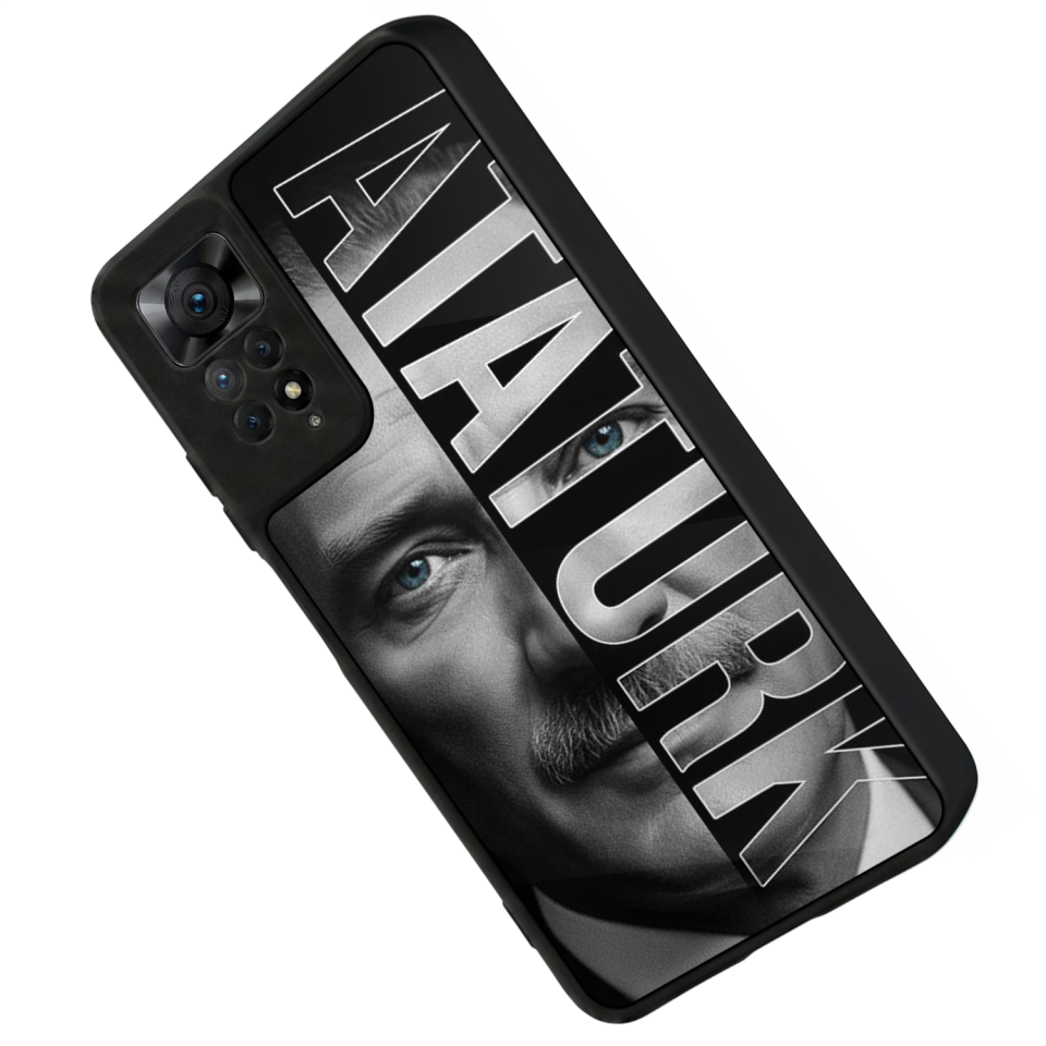 Xiaomi Redmi Note 11 Pro Uyumlu Mustafa Kemal Ataturk Tasarımlı Glossy Premium Kılıf