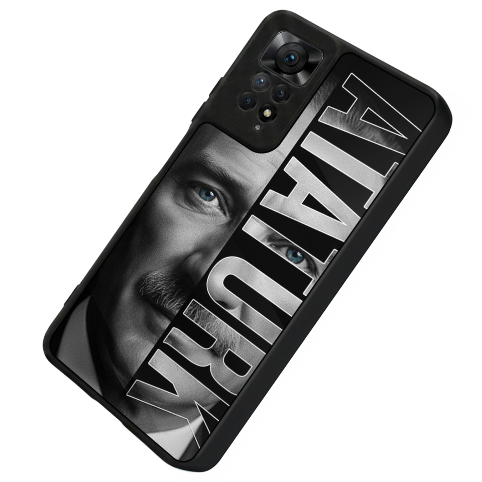 Xiaomi Redmi Note 11 Pro Uyumlu Mustafa Kemal Ataturk Tasarımlı Glossy Premium Kılıf