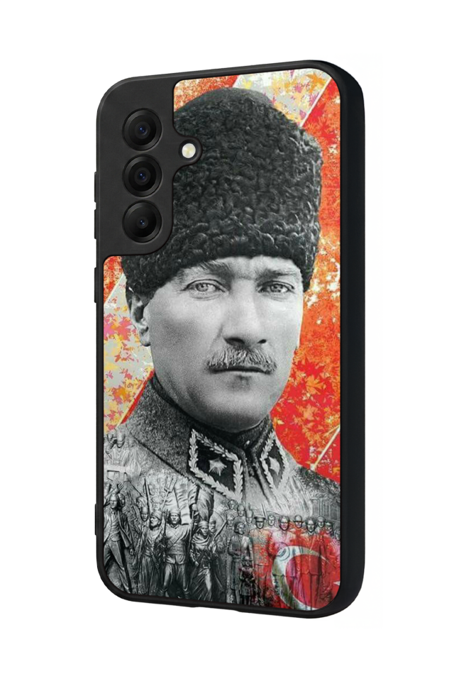 Samsung Galaxy A17 Uyumlu Mustafa Kemal Ataturk Tasarımlı Glossy Premium Kılıf