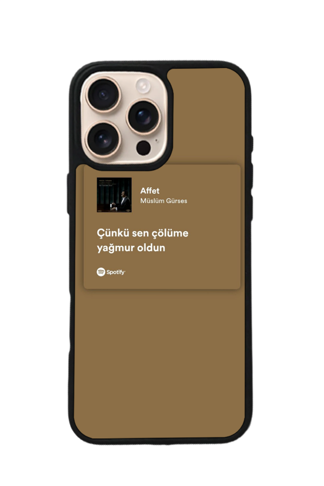 iPhone 15 Pro Max Uyumlu Sarki Sozleri Tasarımlı Glossy Premium Kılıf
