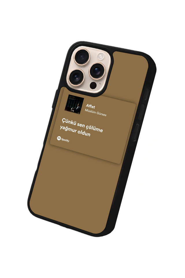 iPhone 15 Pro Max Uyumlu Sarki Sozleri Tasarımlı Glossy Premium Kılıf