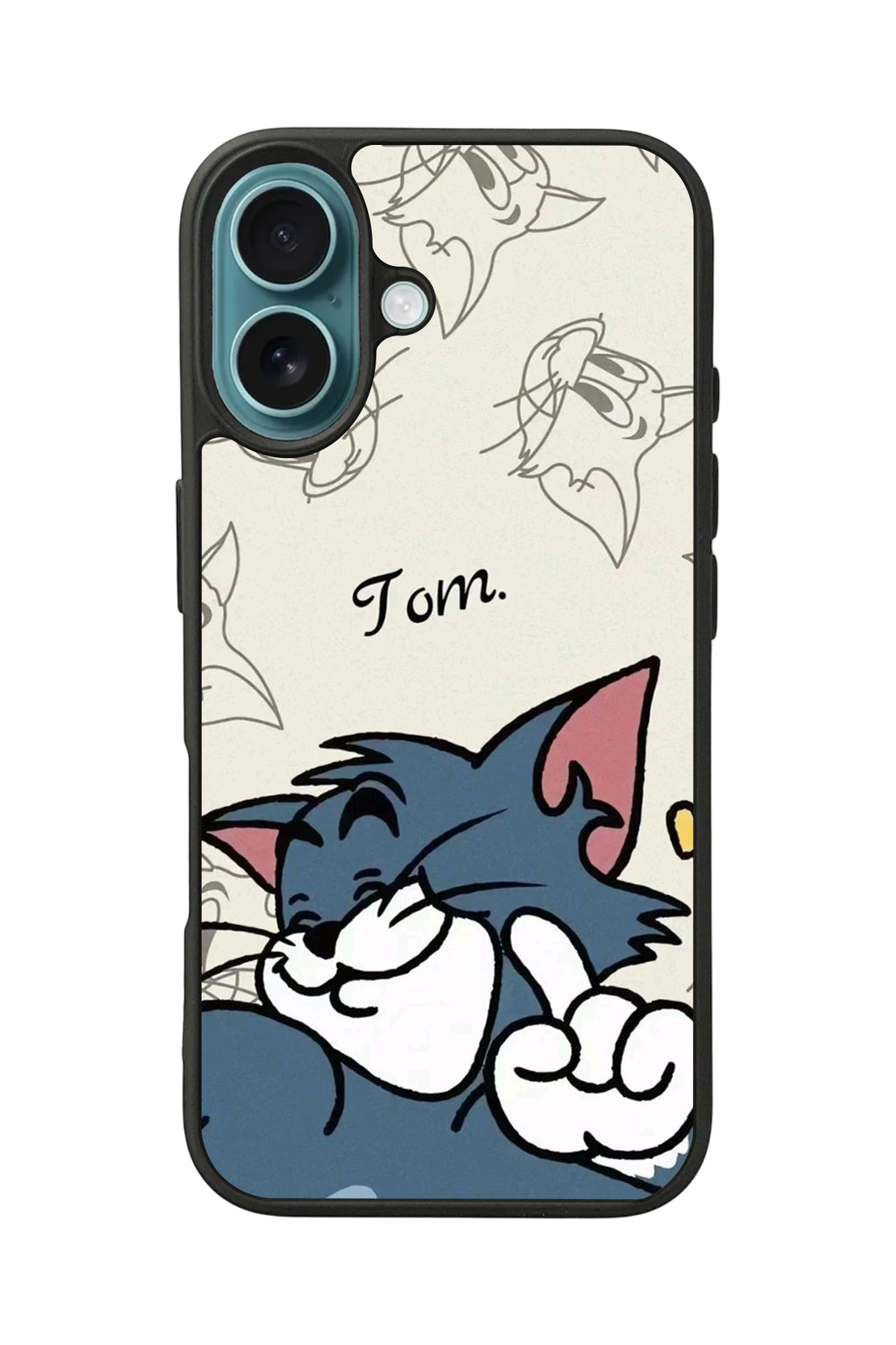 iPhone 16 Uyumlu Tom And Jerry Tasarımlı Glossy Premium Kılıf
