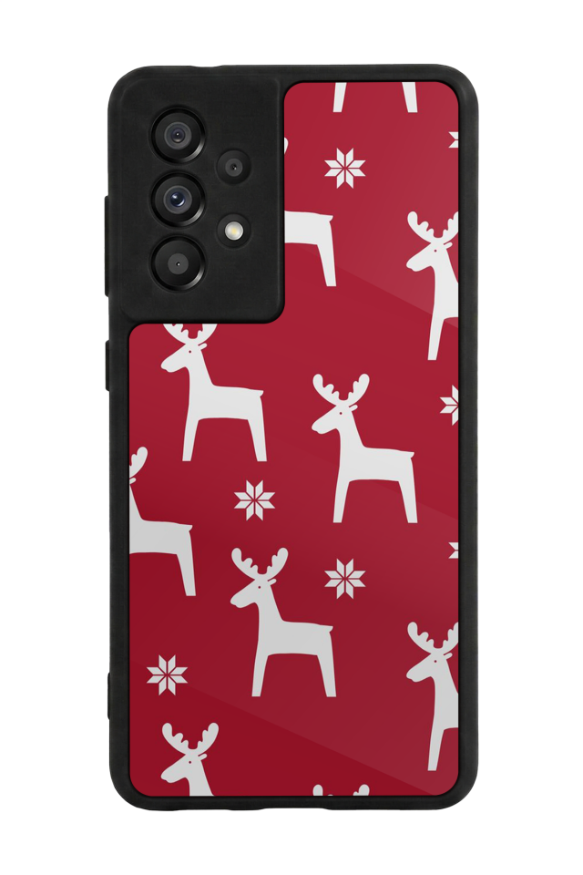 Samsung Galaxy A73 Uyumlu Yilbasi Christmas Tasarımlı Glossy Premium Kılıf