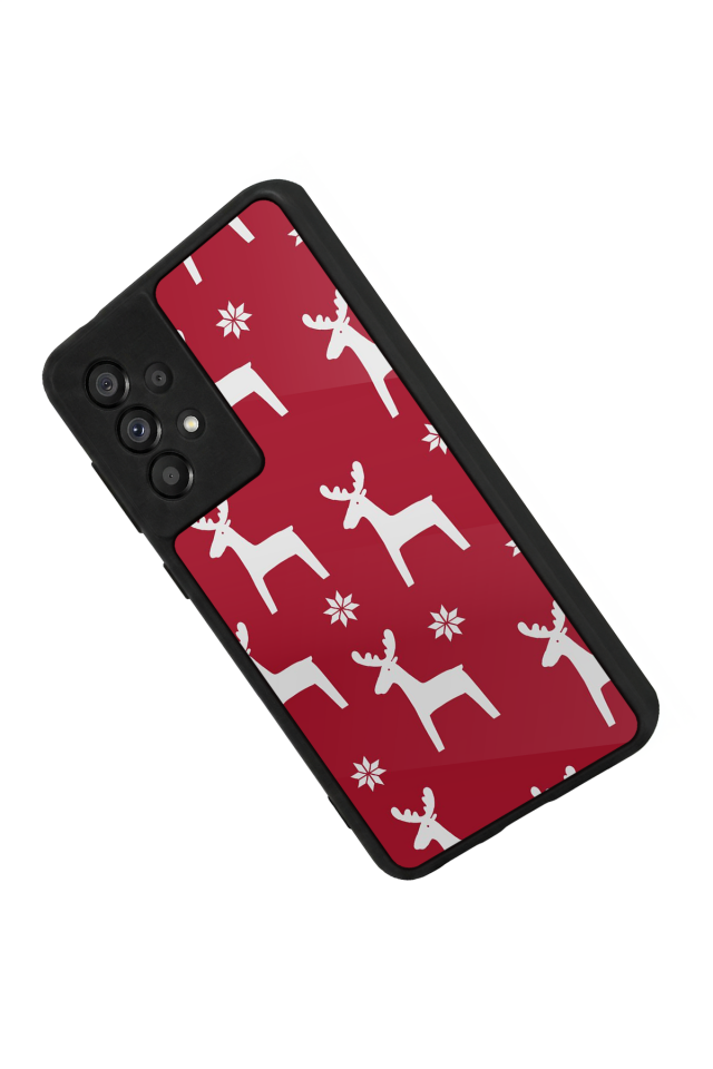 Samsung Galaxy A73 Uyumlu Yilbasi Christmas Tasarımlı Glossy Premium Kılıf