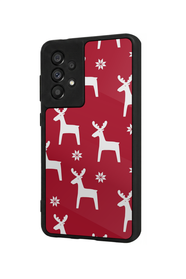 Samsung Galaxy A73 Uyumlu Yilbasi Christmas Tasarımlı Glossy Premium Kılıf