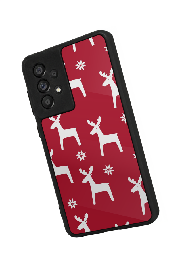Samsung Galaxy A73 Uyumlu Yilbasi Christmas Tasarımlı Glossy Premium Kılıf