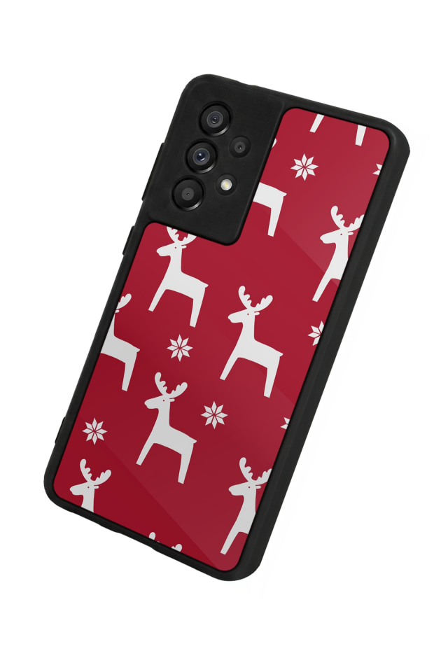 Samsung Galaxy A73 Uyumlu Yilbasi Christmas Tasarımlı Glossy Premium Kılıf