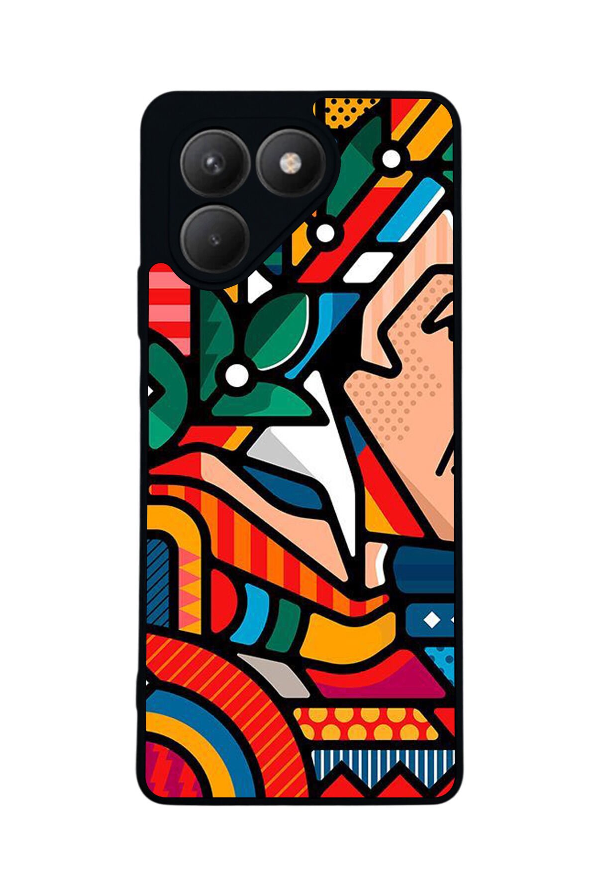 Tecno Pova 7 Mat Uyumlu Siyah Kılıf – Yumuşak Silikon, Koruyucu, Şok Emici Kapak