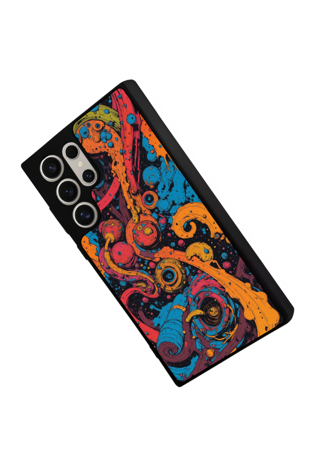 Samsung Galaxy S23 Ultra Uyumlu Abstract Tasarımlı Glossy Premium Kılıf