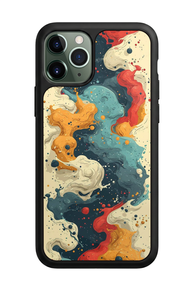 iPhone 11 Pro Uyumlu Abstract Tasarımlı Glossy Premium Kılıf