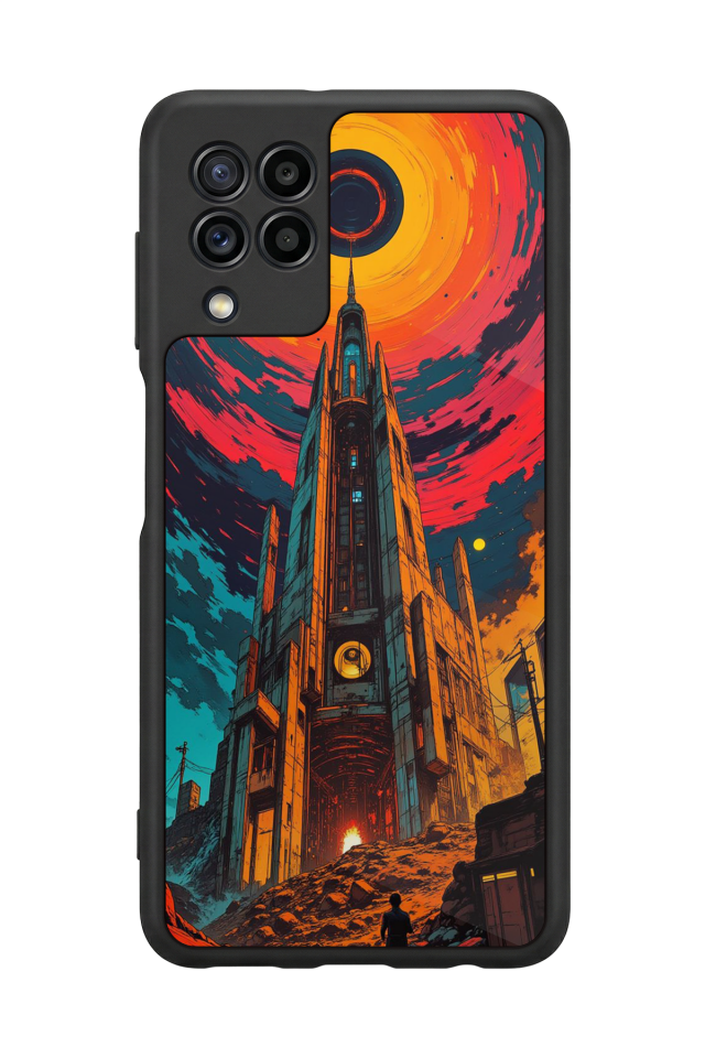 Samsung Galaxy M22 Uyumlu Abstract Tasarımlı Glossy Premium Kılıf
