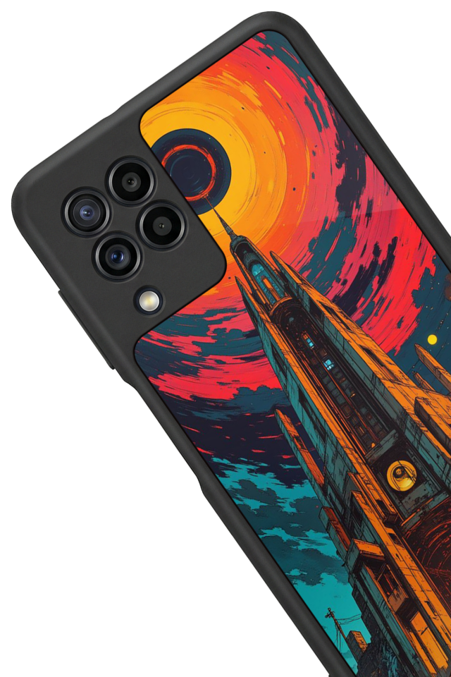 Samsung Galaxy M22 Uyumlu Abstract Tasarımlı Glossy Premium Kılıf