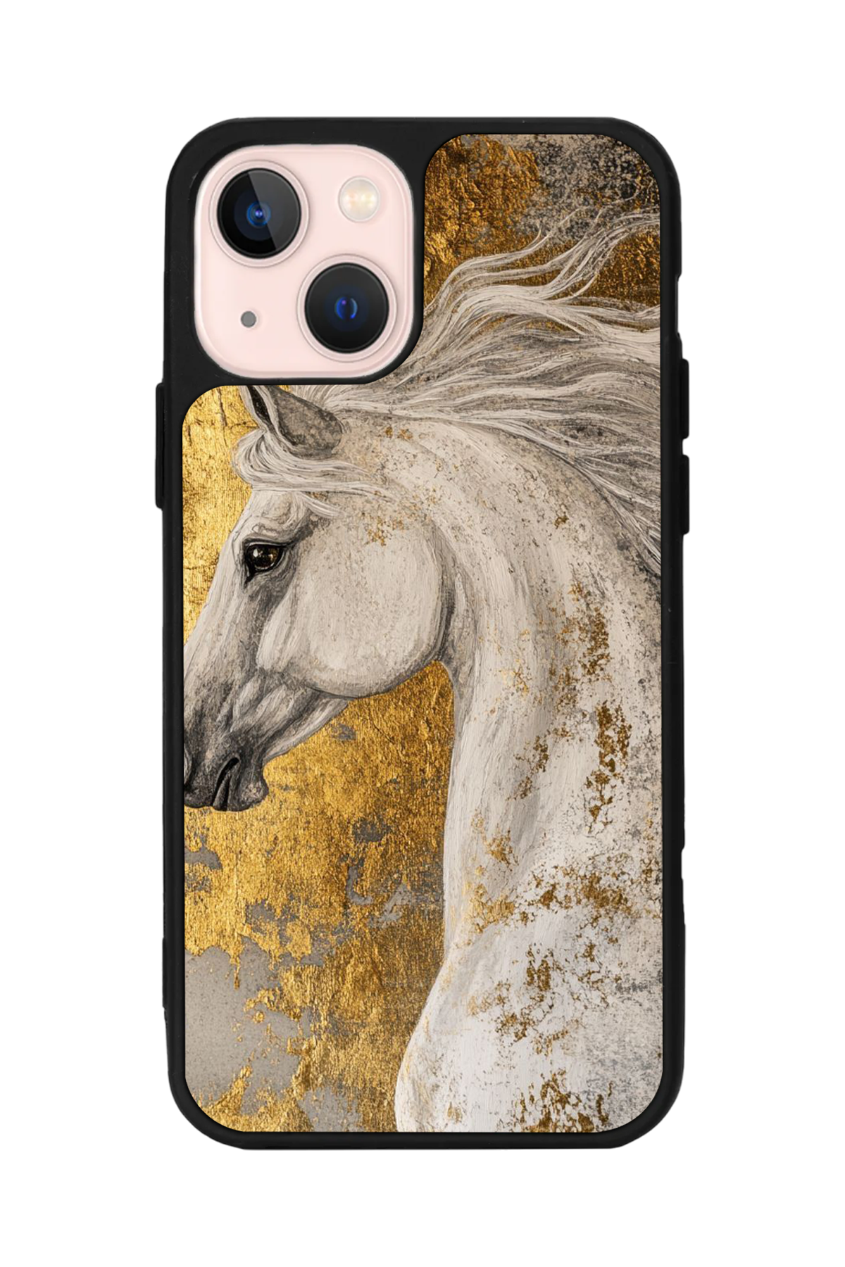 iPhone 13 Mini Uyumlu At Horse Tasarımlı Glossy Premium Kılıf