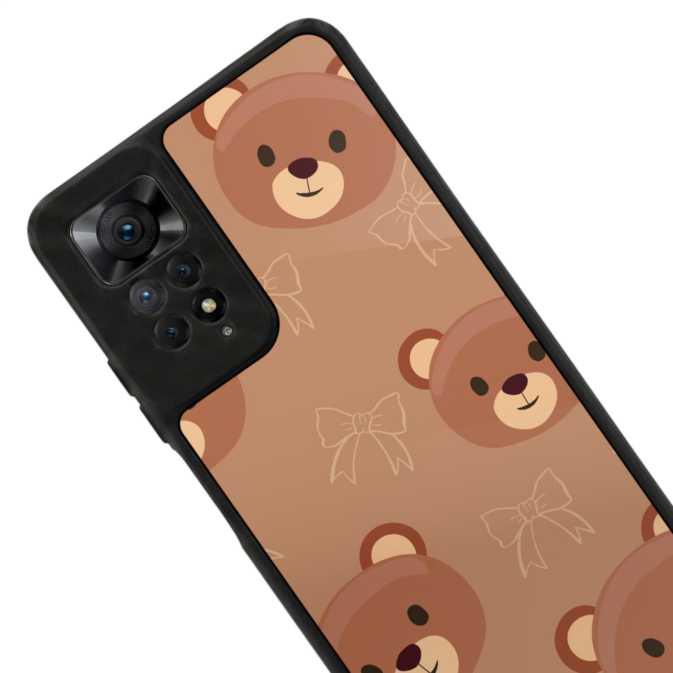 Xiaomi Redmi Note 12 Pro Uyumlu Ayı Tasarımlı Glossy Premium Kılıf