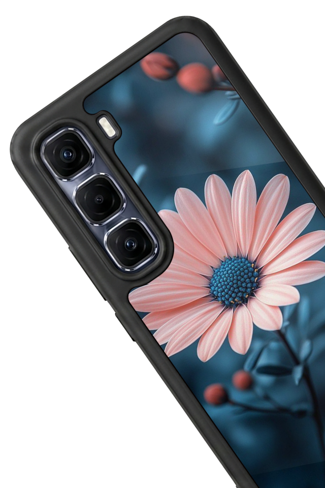Infinix Hot 60 Pro Plus Uyumlu Cicek Tasarımlı Glossy Premium Kılıf