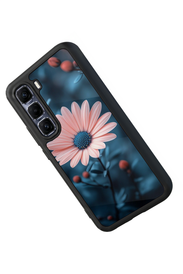 Infinix Hot 60 Pro Plus Uyumlu Cicek Tasarımlı Glossy Premium Kılıf