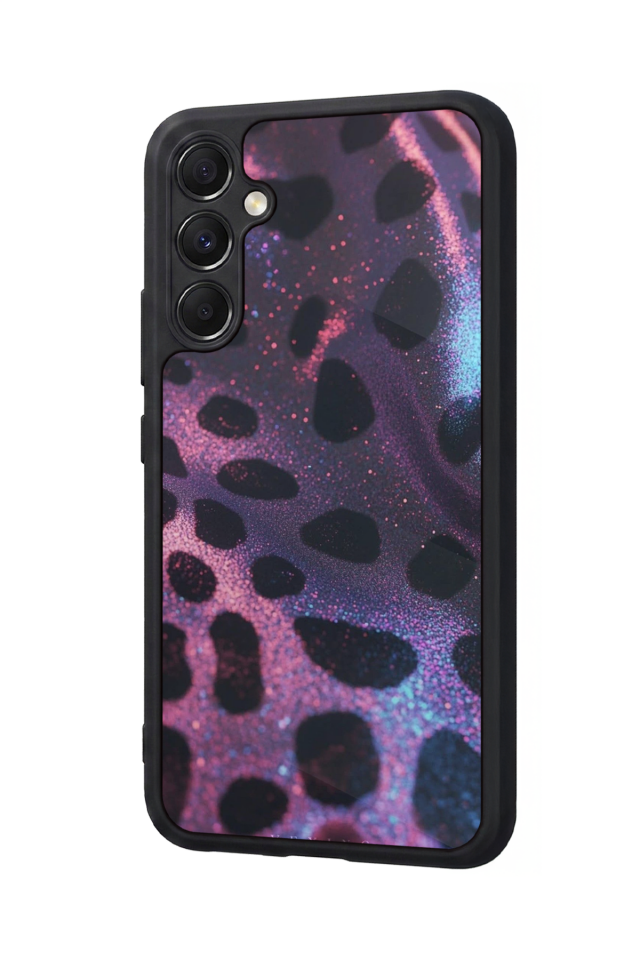 Samsung Galaxy M34 Uyumlu Hologram Leopar Tasarımlı Glossy Premium Kılıf